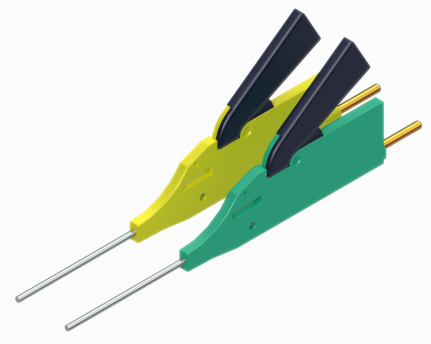 PMK Micro Clips 0.5 mm zum Aufstecken an 0.8 mm Buchsen